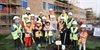 Provost and pupils plant tree as new school nears completion