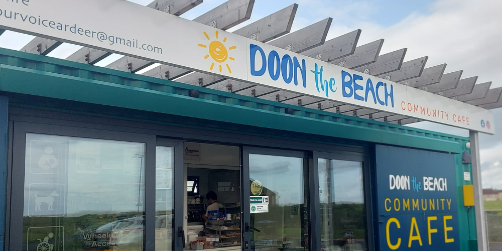 Exterior of cafe