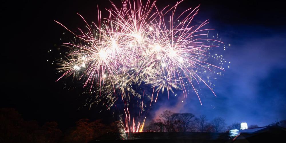 Fireworks in the sky