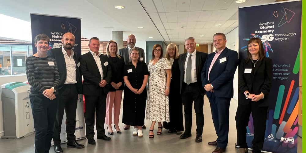 Guests at Ayrshire College for 5g Innovation region conference