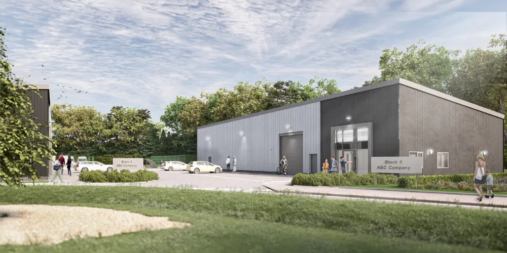 Artist impression of new development at Annickbank Innovation Campus