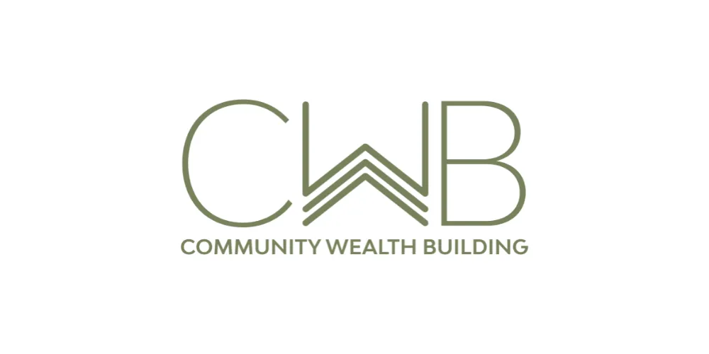 A graphic saying Community Wealth Building