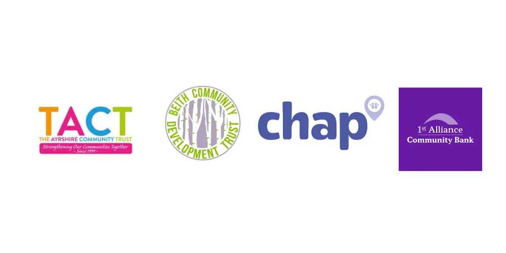 Four charity logos