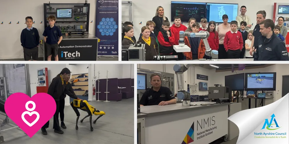 Photo collage of recent school visit to the DPMC