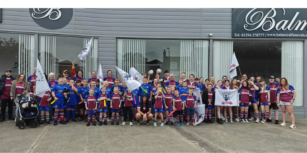 Irvine Rugby club group pic