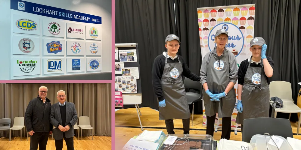 Group photo at Lockhart Campus cake sale