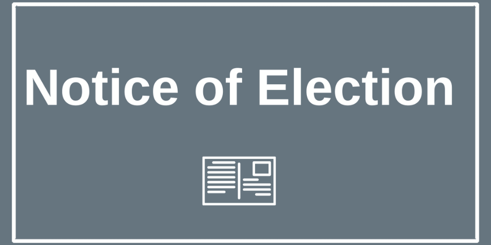 Notice of Election