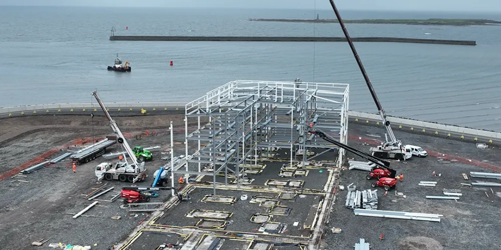 Drone footage of Ardrossan Campus