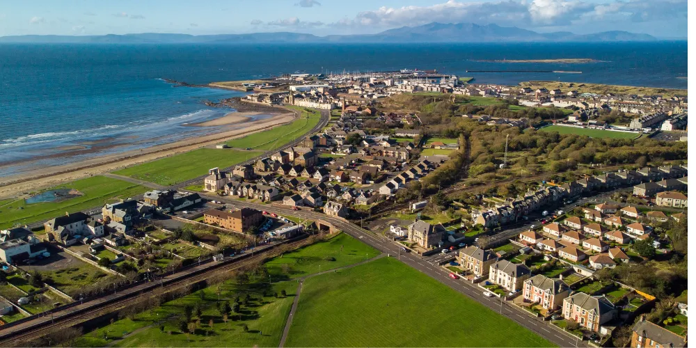 Drone image of Ardrossan