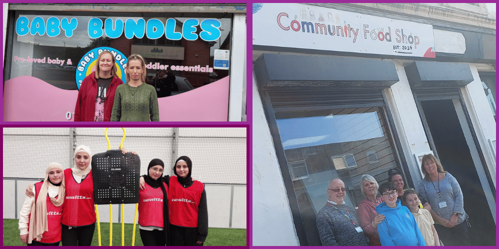 Members of the community at projects across North Ayrshire