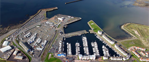 ardrossan harbour aerial image